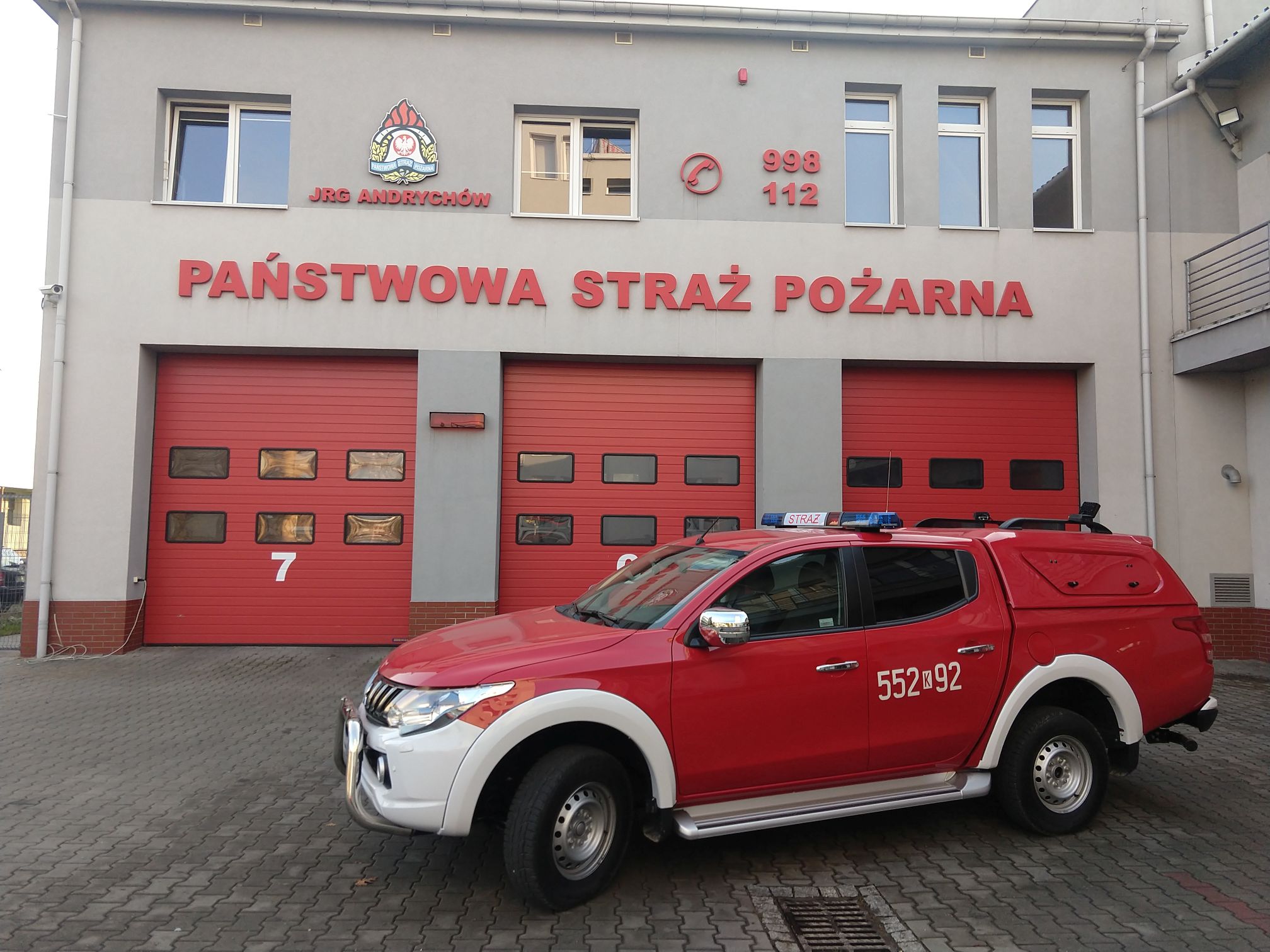 Nowy wóz na wyposażeniu andrychowskiej straży pożarnej