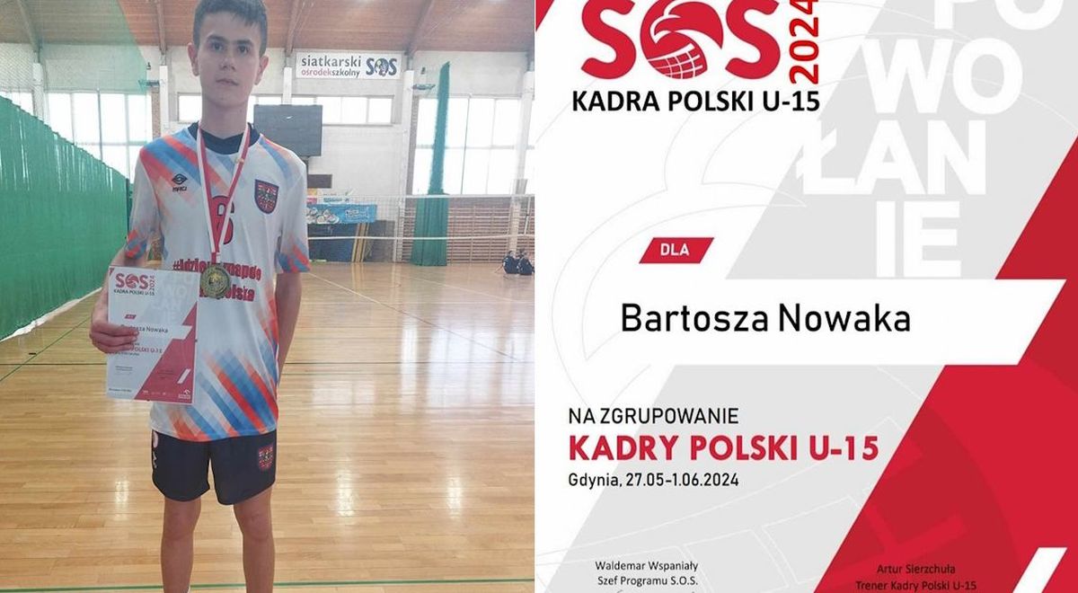 Młody siatkarz MKS Andrychów dostał powołanie na zgrupowanie kadry Polski